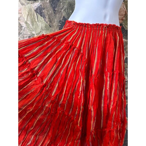 New Free People FP One Ember Printed Midi Skirt Size XS - Picture 4 of 5